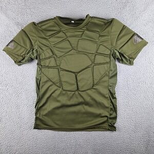 Battle Tested Paintball FULL Padded Chest Back Protector Shirt Adult M Green